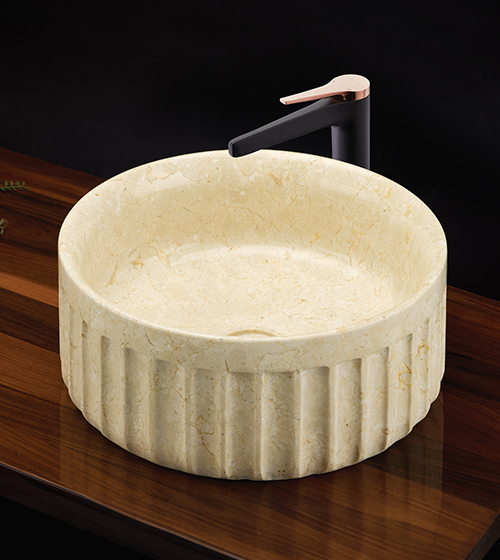 Ida Crema - Cream Marble Basin – Aquant India